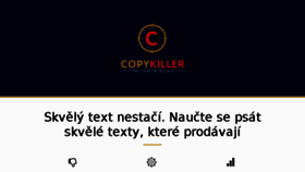 What Copykiller.cz website looked like in 2017 (6 years ago)