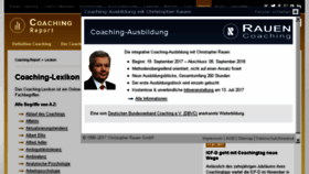 What Coaching-lexikon.de website looked like in 2017 (6 years ago)