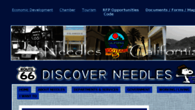 What Cityofneedles.com website looked like in 2017 (6 years ago)