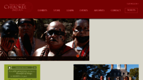 What Cherokeemuseum.org website looked like in 2017 (6 years ago)
