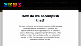 What Cpep.org website looked like in 2017 (6 years ago)