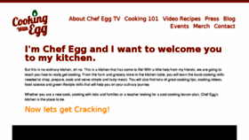 What Cookingwithegg.com website looked like in 2017 (6 years ago)
