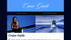 What Cruiseguidenetwork.com website looked like in 2017 (6 years ago)