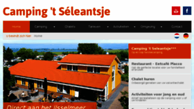 What Camping-seleantsje.nl website looked like in 2017 (6 years ago)