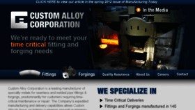 What Customalloy.us website looked like in 2017 (6 years ago)