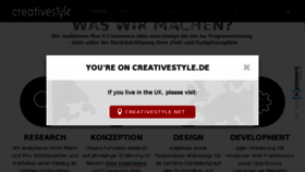 What Creativestyle.de website looked like in 2017 (6 years ago)