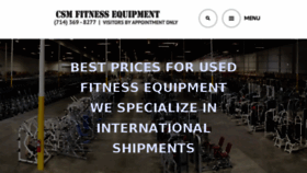 What Csmfitness.com website looked like in 2017 (6 years ago)