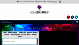 What Comparebroadband.ie website looked like in 2017 (6 years ago)