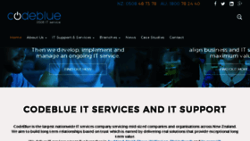 What Codeblue.co.nz website looked like in 2017 (6 years ago)
