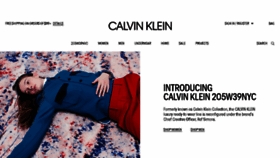 What Calvinkleinpreferred.com website looked like in 2017 (6 years ago)