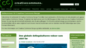 What Creativecommons.no website looked like in 2017 (6 years ago)