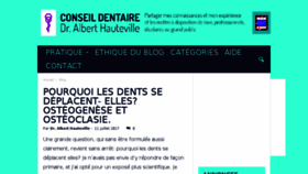What Conseildentaire.com website looked like in 2017 (6 years ago)