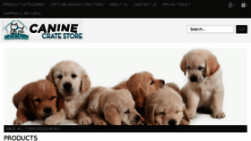 What Caninecratestore.com website looked like in 2017 (6 years ago)
