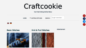 What Craftcookie.com website looked like in 2017 (6 years ago)