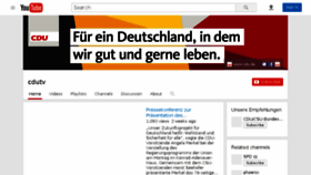 What Cdu.tv website looked like in 2017 (6 years ago)