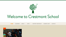 What Crestmontschool.org website looked like in 2017 (6 years ago)