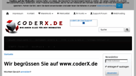 What Coderx.de website looked like in 2017 (6 years ago)