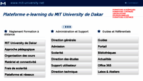 What Cours.mit.sn website looked like in 2017 (7 years ago)
