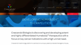 What Crescendobiologics.com website looked like in 2017 (6 years ago)
