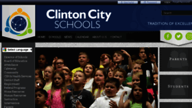 What Clintonschools.org website looked like in 2017 (6 years ago)