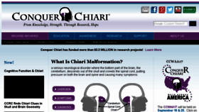 What Conquerchiari.org website looked like in 2017 (6 years ago)