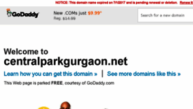 What Centralparkgurgaon.net website looked like in 2017 (6 years ago)