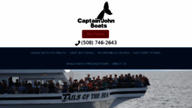 What Captjohn.com website looked like in 2017 (6 years ago)