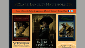 What Clarelangleyhawthorne.com website looked like in 2017 (6 years ago)