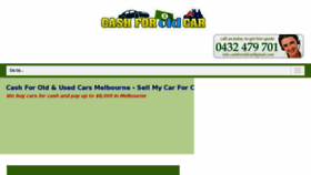 What Cash-for-old-car.com.au website looked like in 2017 (6 years ago)