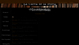 What Cuevadelapileta.org website looked like in 2017 (6 years ago)