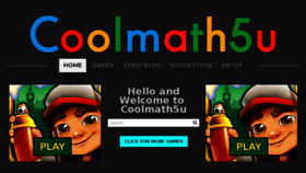 What Coolmath5u.com website looked like in 2017 (6 years ago)