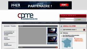 What Cgpme.fr website looked like in 2017 (6 years ago)