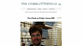 What Charlottesville29.com website looked like in 2017 (6 years ago)