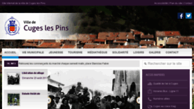 What Cuges-les-pins.fr website looked like in 2017 (6 years ago)