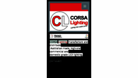 What Corsalighting.com website looked like in 2017 (6 years ago)