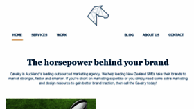 What Cavalry.co.nz website looked like in 2017 (6 years ago)