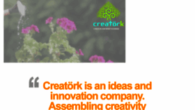 What Creatork.com website looked like in 2017 (6 years ago)