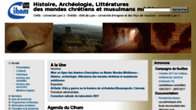 What Ciham.ish-lyon.cnrs.fr website looked like in 2017 (6 years ago)
