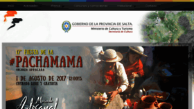 What Culturasalta.gov.ar website looked like in 2017 (6 years ago)