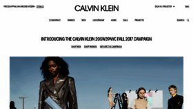 What Calvinclein.com website looked like in 2017 (6 years ago)