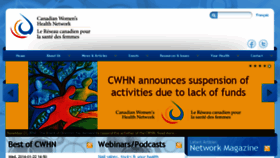 What Cwhn.ca website looked like in 2017 (6 years ago)