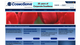 What Cosmoserve.com website looked like in 2017 (6 years ago)