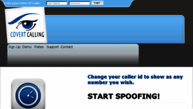What Covertcalling.com website looked like in 2017 (6 years ago)