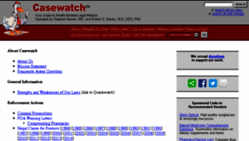 What Casewatch.org website looked like in 2017 (9 years ago)