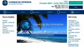 What Cliniquevoyageur.ca website looked like in 2017 (6 years ago)