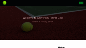 What Caryparktennis.co.uk website looked like in 2017 (6 years ago)