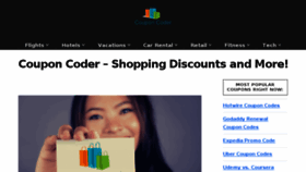 What Couponcoder.com website looked like in 2017 (6 years ago)