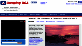 What Camping-usa.com website looked like in 2017 (6 years ago)