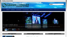 What Cleanerandgreener.org website looked like in 2017 (6 years ago)