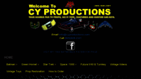What Cyproductions.com website looked like in 2017 (6 years ago)